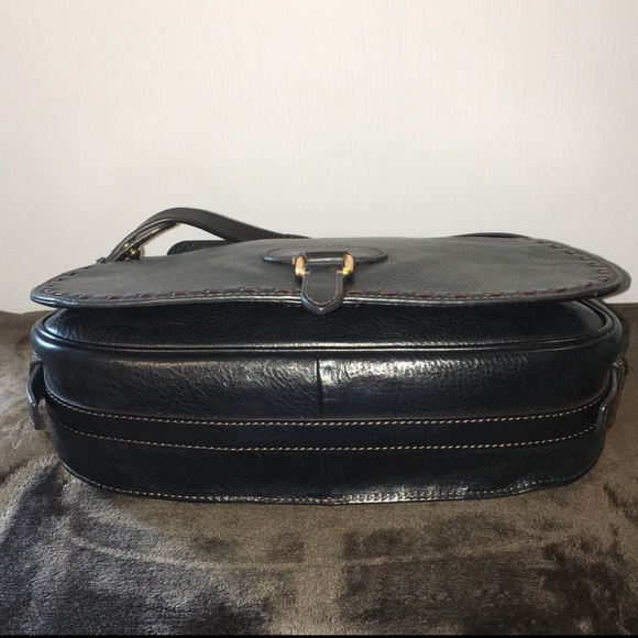 Dooney & Bourke Florentine Full Flap Saddle Bag in Black - Picture 4 of 12